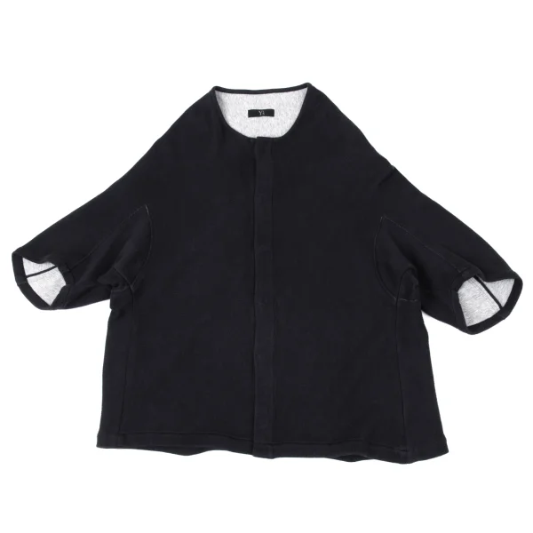 Y's Cotton Blended Snap-buttons Cardigan K-170497_002