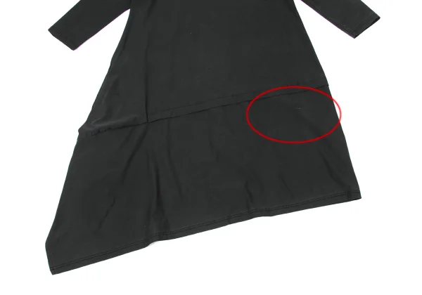 Y's Cotton Blended Asymmetry Dress K-170499_013