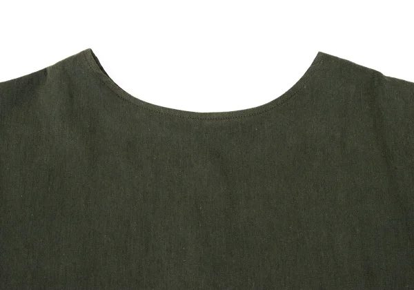 Y's Linen Blended Switching Short Sleeves Dress K-170500_006