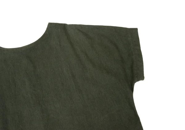 Y's Linen Blended Switching Short Sleeves Dress K-170500_007