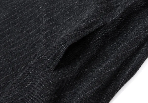 Y's Wool Linen Stripe Switching Knit Dress K-170501_008