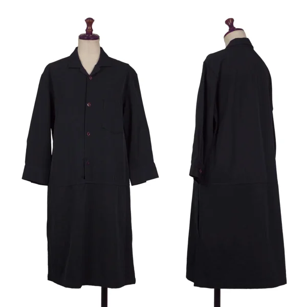 Y's Pullover Shirt Dress Navy 3 K-170502_001