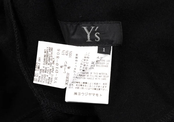 Y's Check Switching Asymmetry Sleeveless Dress K-170508_013