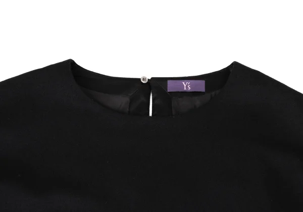 Y's PINK Wool Blended Belt Design Dress K-170518_003
