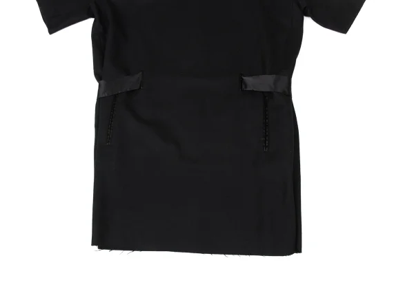 Y's PINK Wool Blended Belt Design Dress K-170518_005