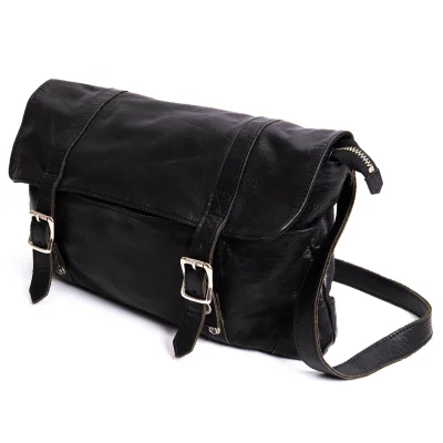 Y's Leather Belted Messenger Bag