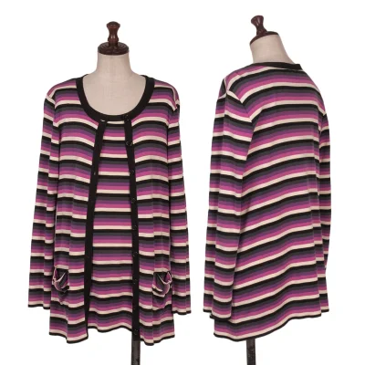 SONIA RYKIEL Striped T-shirt & Cardigan