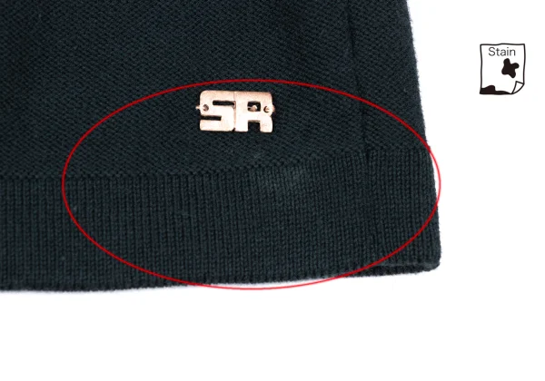 SONIA RYKIEL Rib Decorative Short Sleeve Knit Top K-170526_008