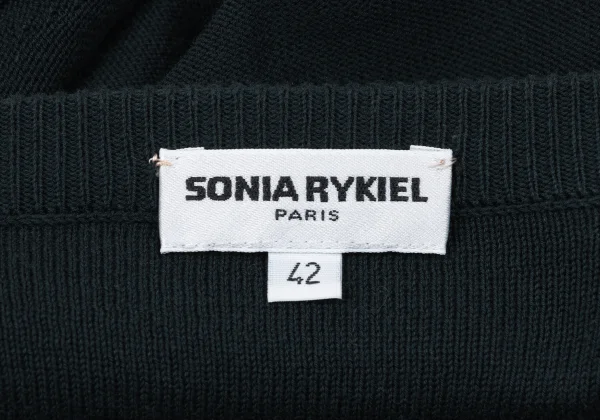 SONIA RYKIEL Rib Decorative Short Sleeve Knit Top K-170526_012