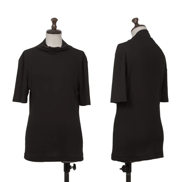 Yohji Yamamoto NOIR Stretch High-Neck T-Shirt Black 3 K-170527_001
