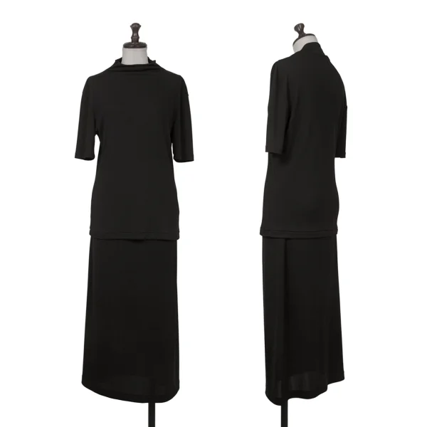 Yohji Yamamoto NOIR Stretch High-Neck T-Shirt K-170527_010