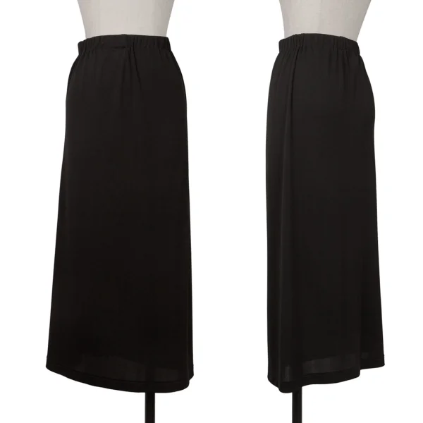 ヨウジヤマモト ノアールYohji Yamamoto NOIR ストレッチロングスカート 黒M位 K-170528_001