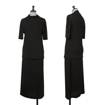 Yohji Yamamoto NOIR Stretch Top & Skirt