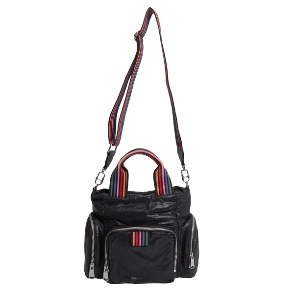 SONIA RYKIEL Multi Stripe Nylon 2WAY Bag K-170533_002