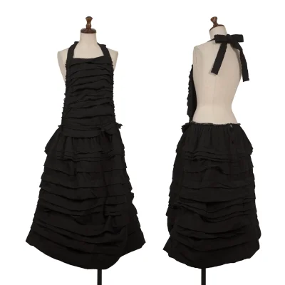 COMME des GARCONS Dyed Poly Pleated Apron Skirt