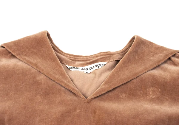 COMME des GARCONS Velvet Sailor Collar Blouse K-170537_005
