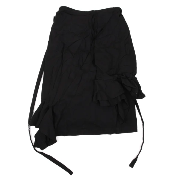 COMME des GARCONS Dyed Ruffled Poly Wrap Skirt K-170538_002