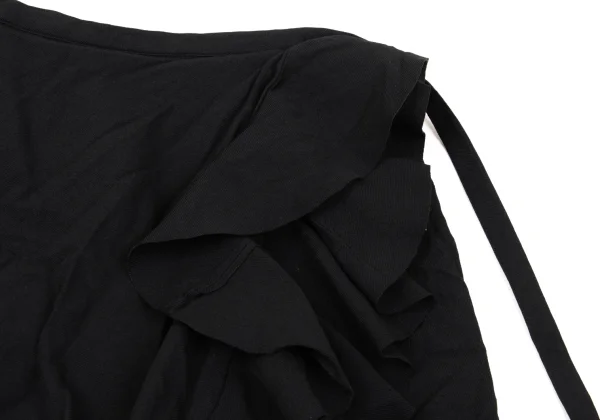 COMME des GARCONS Dyed Ruffled Poly Wrap Skirt K-170538_004
