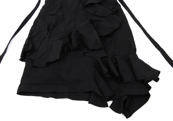 COMME des GARCONS Dyed Ruffled Poly Wrap Skirt K-170538_005