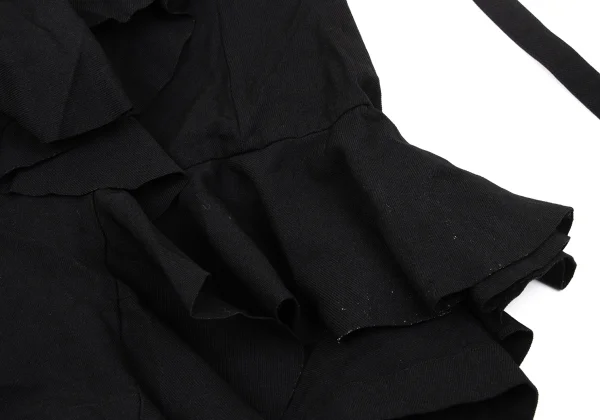 COMME des GARCONS Dyed Ruffled Poly Wrap Skirt K-170538_006