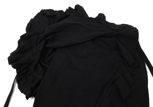 COMME des GARCONS Dyed Ruffled Poly Wrap Skirt K-170538_007