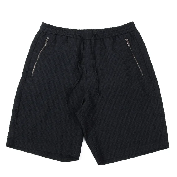 EMPORIO ARMANI Seersucker Check Shorts Navy 44 K-170541_001