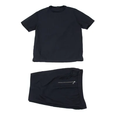 EMPORIO ARMANI Seersucker Check T Shirt & Shorts
