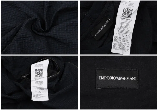 EMPORIO ARMANI Seersucker Check T Shirt & Shorts K-170542_020