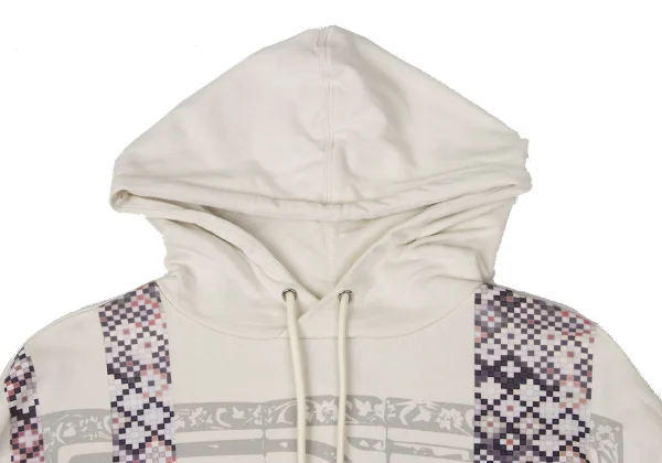 EMPORIO ARMANI Cotton Mosaic Print Pullover Hoodie K-170546_003