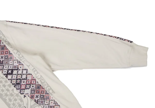 EMPORIO ARMANI Cotton Mosaic Print Pullover Hoodie K-170546_006