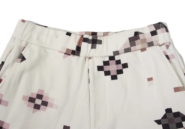 EMPORIO ARMANI Cotton Mosaic Print Shorts K-170547_007