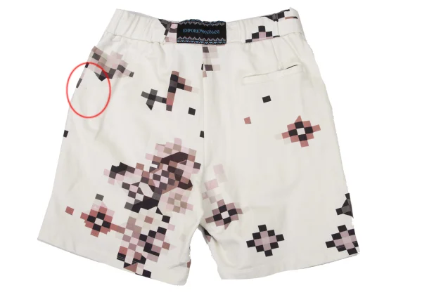 EMPORIO ARMANI Cotton Mosaic Print Shorts K-170547_014
