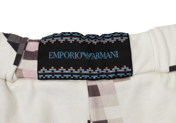 EMPORIO ARMANI Cotton Mosaic Print Shorts K-170547_016