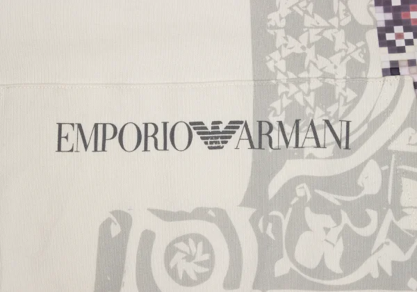 EMPORIO ARMANI Cotton Mosaic Print Hoodie & Shorts K-170548_008