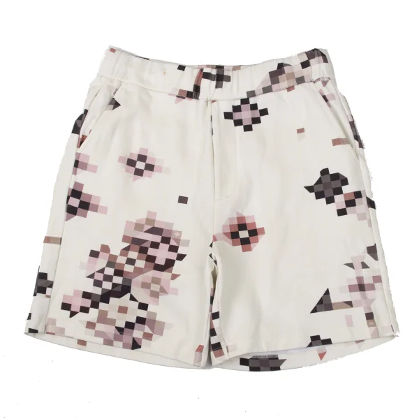 EMPORIO ARMANI Cotton Mosaic Print Hoodie & Shorts K-170548_012