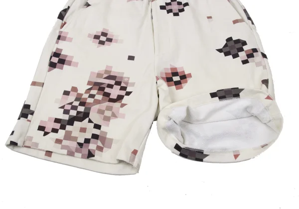 EMPORIO ARMANI Cotton Mosaic Print Hoodie & Shorts K-170548_018