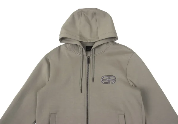 EMPORIO ARMANI Logo Embroidered Double-zip Hoodie K-170549_002