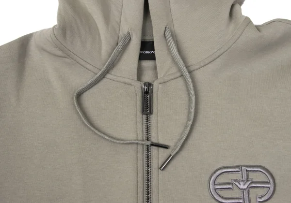 EMPORIO ARMANI Logo Embroidered Double-zip Hoodie K-170549_006