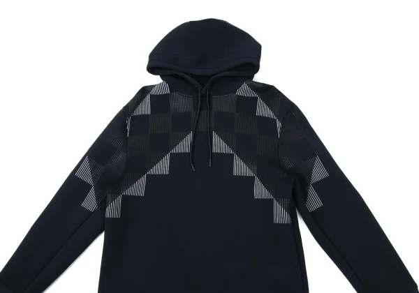 EMPORIO ARMANI Line Printed Checker Hoodie K-170553_002