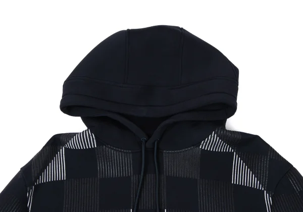 EMPORIO ARMANI Line Printed Checker Hoodie K-170553_003