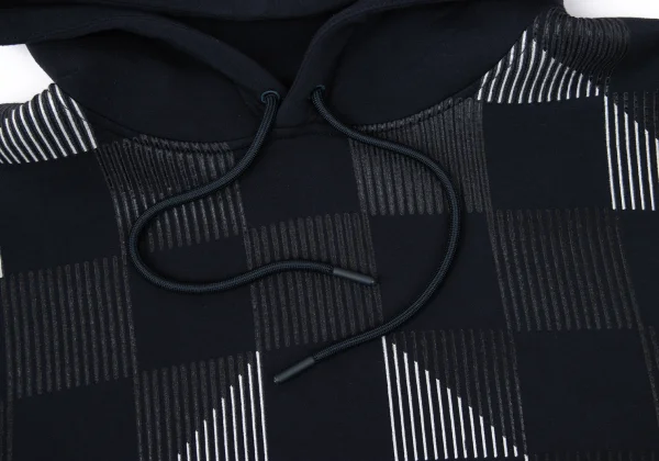 EMPORIO ARMANI Line Printed Checker Hoodie K-170553_004