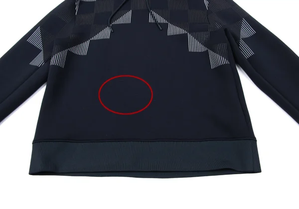 EMPORIO ARMANI Line Printed Checker Hoodie K-170553_008