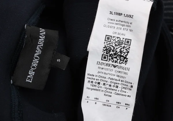 EMPORIO ARMANI Line Printed Checker Hoodie K-170553_014