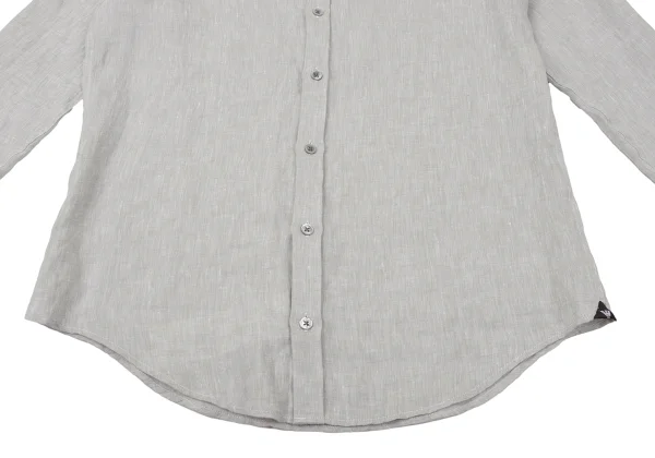 EMPORIO ARMANI Linen Band Collar Shirt K-170555_007