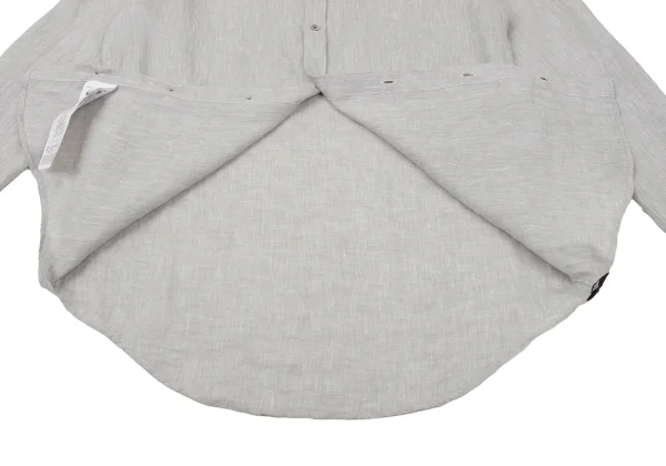 EMPORIO ARMANI Linen Band Collar Shirt K-170555_009