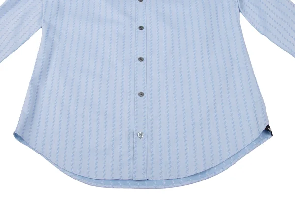 EMPORIO ARMANI Pattern Jacquard Cotton Band Collar Shirt K-170556_006