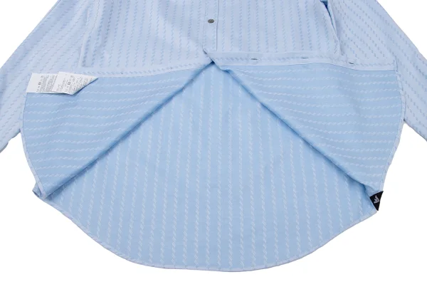 EMPORIO ARMANI Pattern Jacquard Cotton Band Collar Shirt K-170556_008