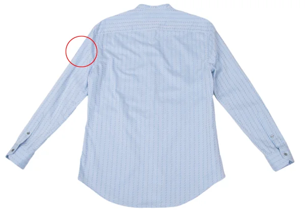 EMPORIO ARMANI Pattern Jacquard Cotton Band Collar Shirt K-170556_009