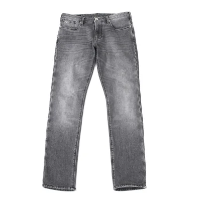 EMPORIO ARMANI Eagle Decorative Washed Skinny Jeans