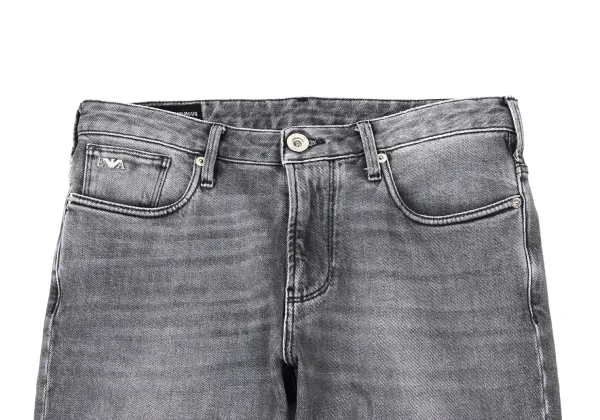 EMPORIO ARMANI Eagle Decorative Washed Skinny Jeans K-170560_002